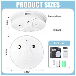 Visible Ceiling Mount Indoor WiFi Camera 1080P HD